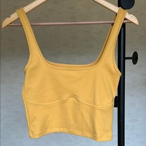 Abercrombie Yellow Crop Tank Top